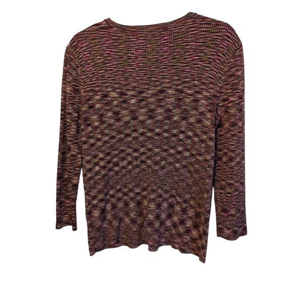 Jones New York Signature‎ Henley Sweater Womens Large Viscose Nylon V-Neck - Picture 10 of 11